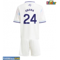 Aston Villa Amadou Onana #24 3rd trikot Kinder 2025-26 Kurzarm (+ Kurze Hosen)